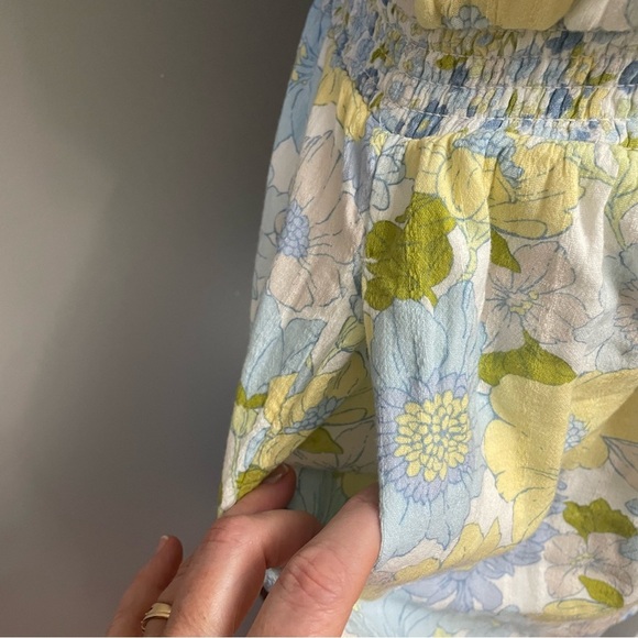 American Eagle Large Tall Floral Cut-Out Tie-Front Romper Beach summer - Picture 4 of 14